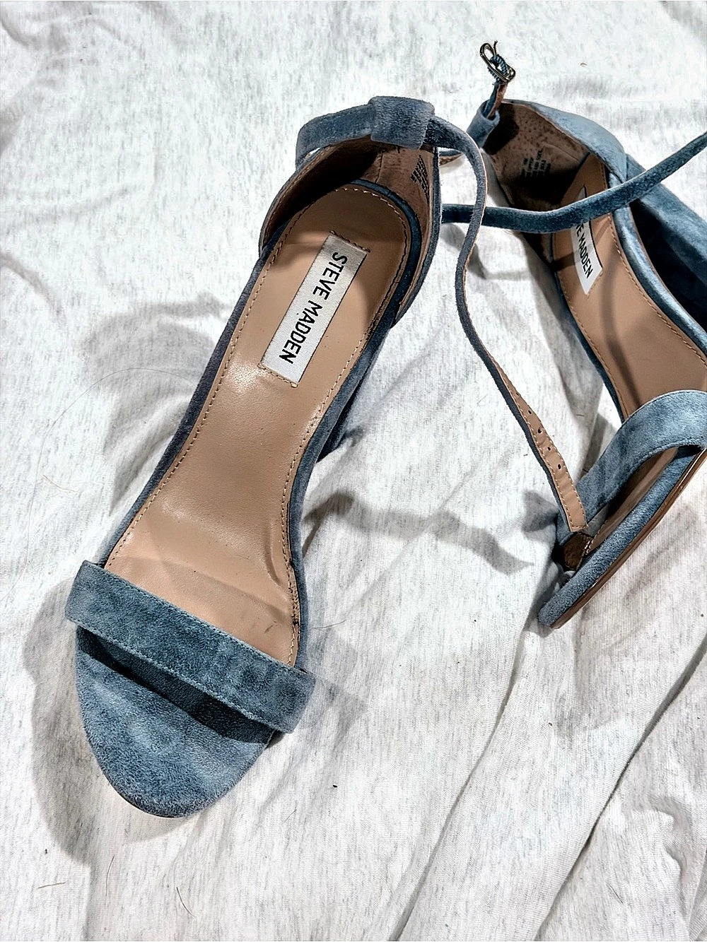 Steve Madden Carrson Blue Strappy Heels